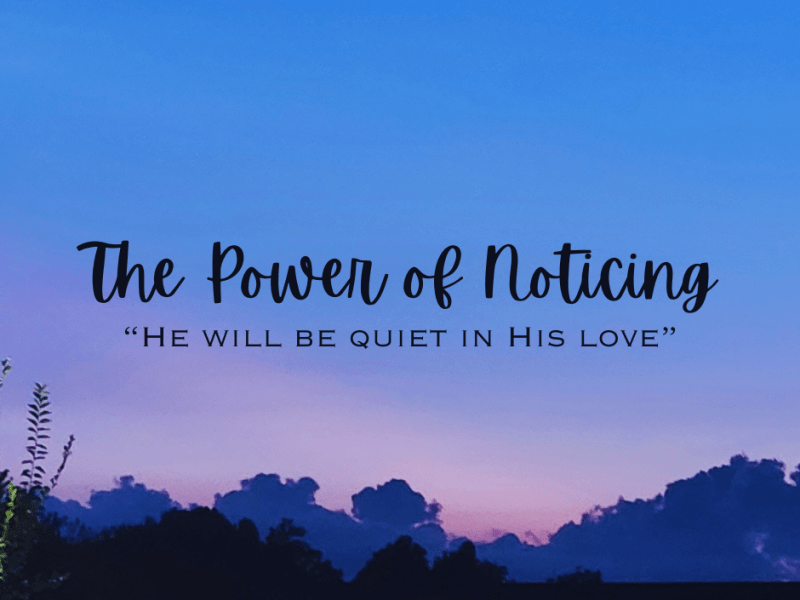 The Power of&nbsp;Noticing